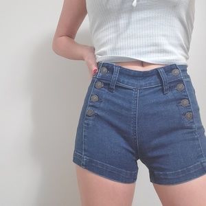 American Eagle Outfiters size 00 dark denim shorts